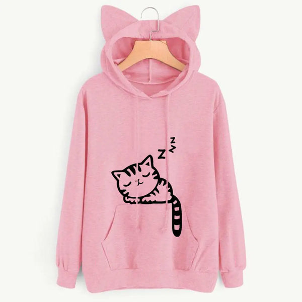 Sleeping Cat Ears Hoodie