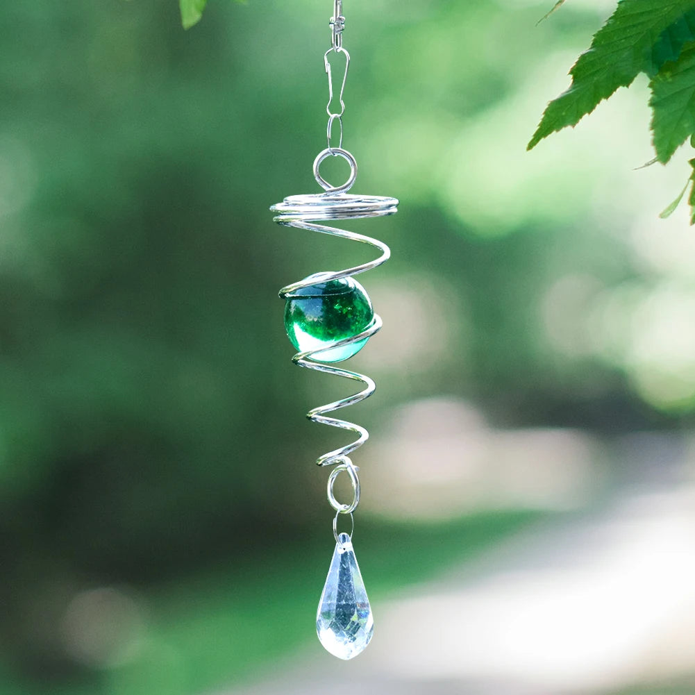 Spiral Chimes Crystal Glass Ball | StarkTrends