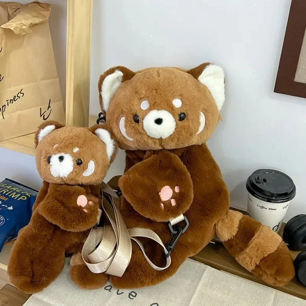 Red Panda Plush Backpack